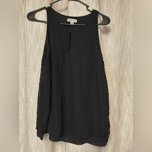 Black Flowy Tank, Lila Rose, Size S